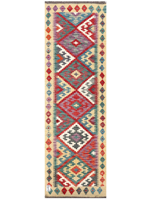 Maimana Afghanistan Kilim Rug - 191 x60 cm