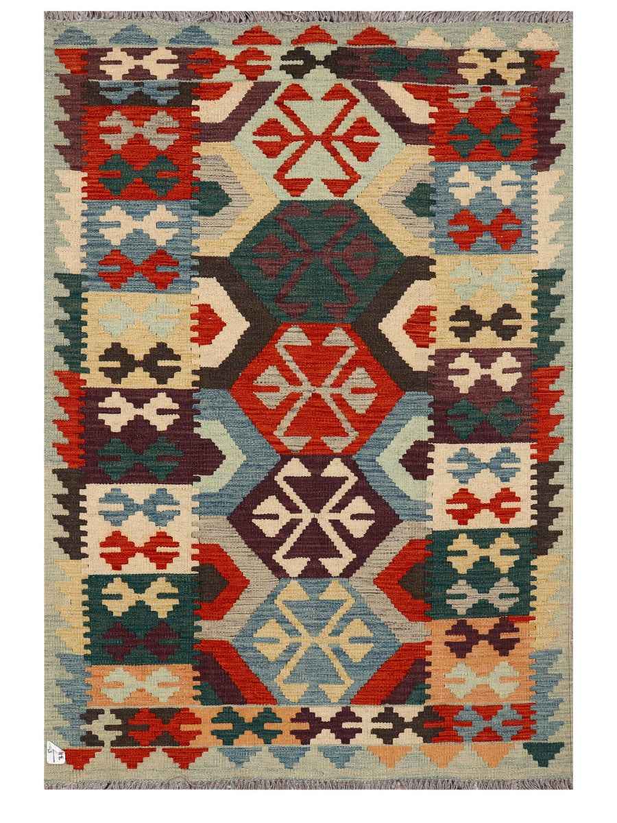 Maimana Afghanistan Kilim Rug - 153 x104 cm