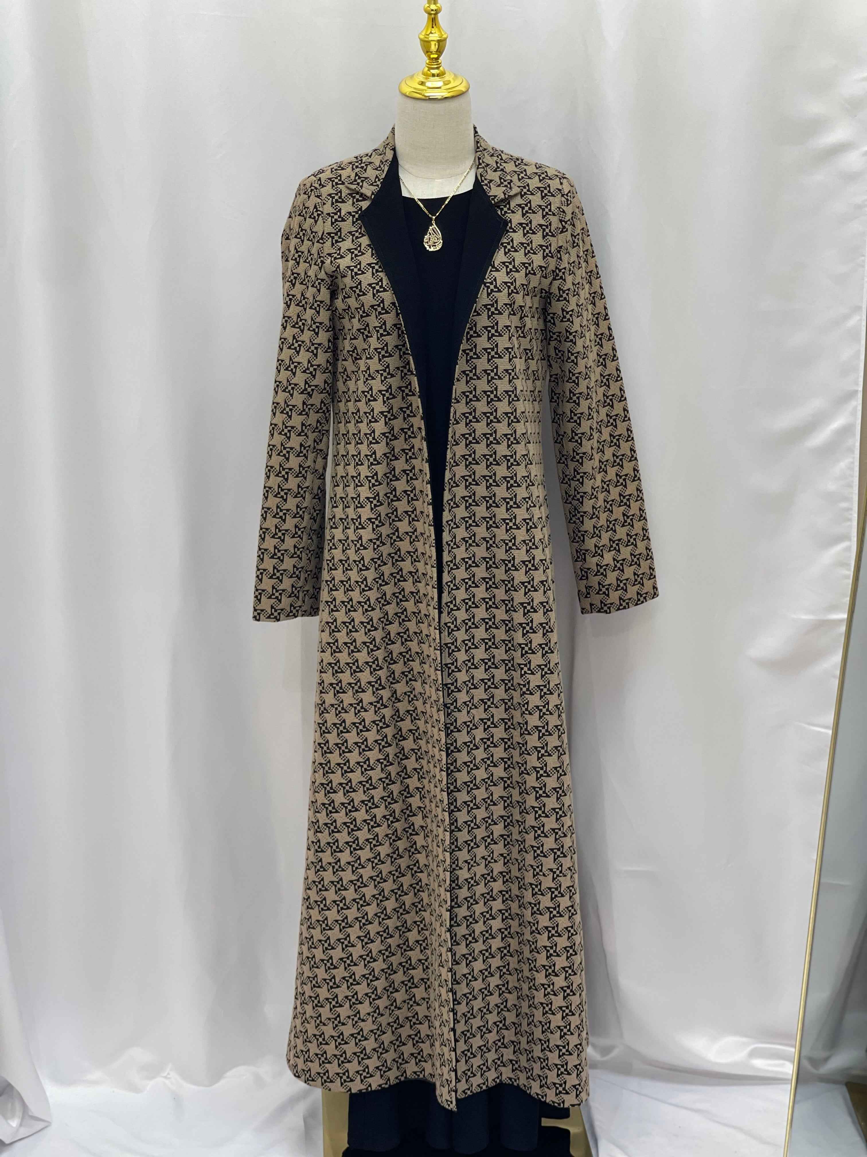 Embroidered Long Jacket for Women - Stylish and Versatile Outerwear