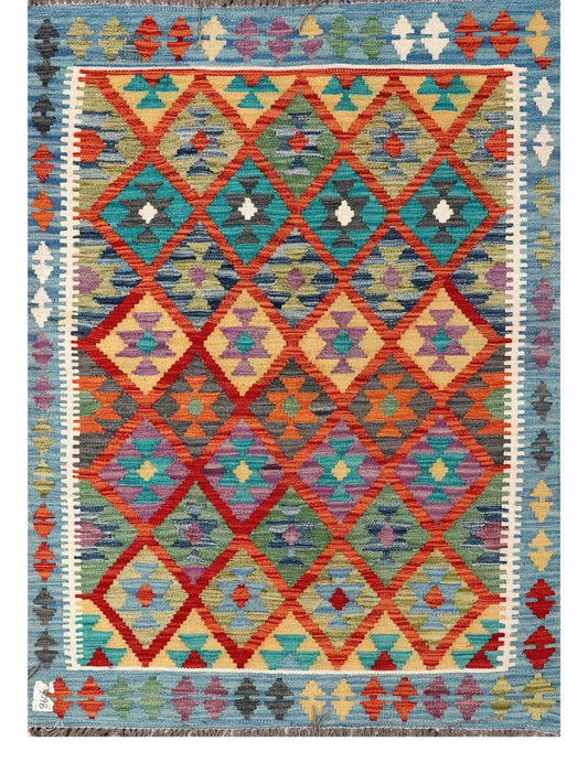 Maimana Afghanistan Kilim Rug - 146 x105 cm