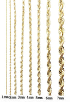 10K Gold- Solid Rope Chain (Rose Gold)