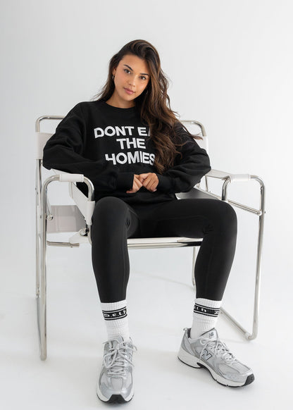 EMBROIDERED SLOGAN SWEATSHIRT