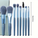8Pcs Soft Bristle Makeup Brush Set