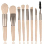 8Pcs Soft Bristle Makeup Brush Set