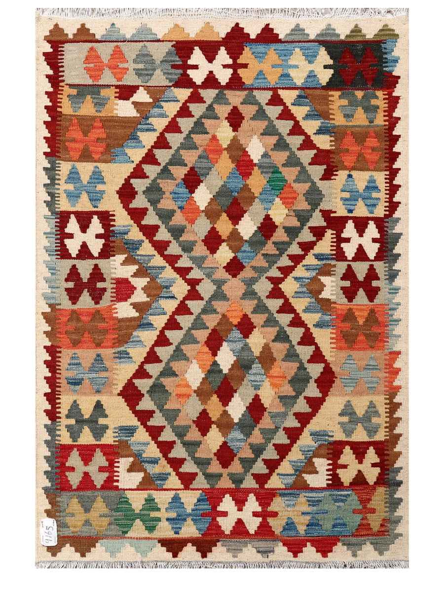 Tapis Kilim Maimana Afghanistan - 123 x 82 cm
