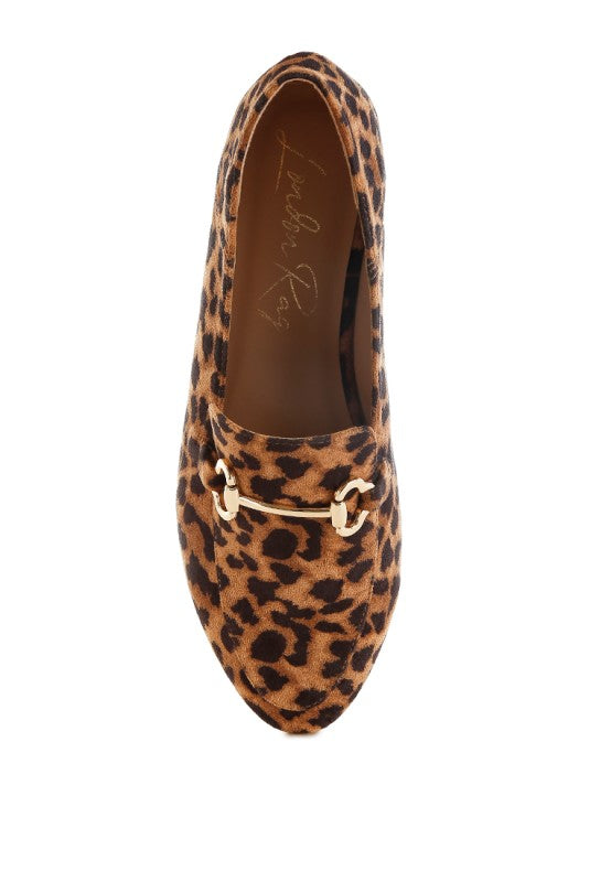 Noltas Horsebit Embellished Flat Loafers