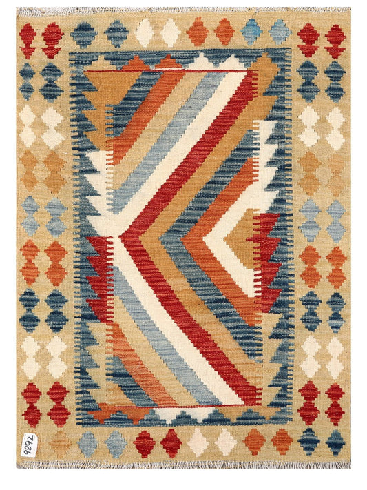 Maimana Afghanistan Kilim Rug - 117 x 85 cm
