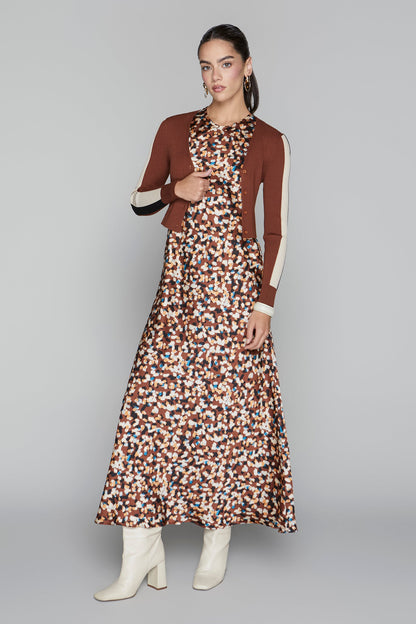 Blake Dress in Umber Grain