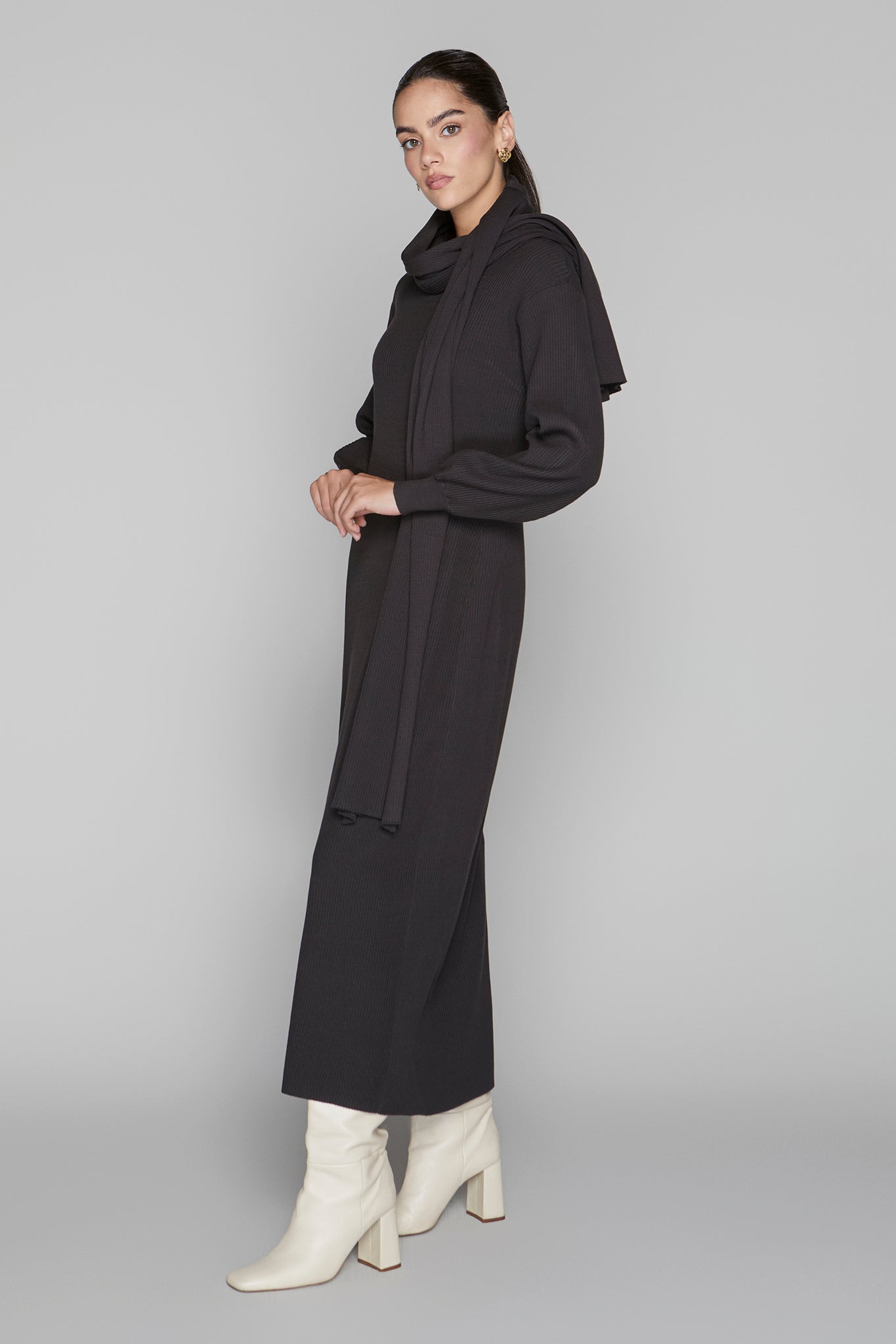 Lowry Dress in Smoked Sage