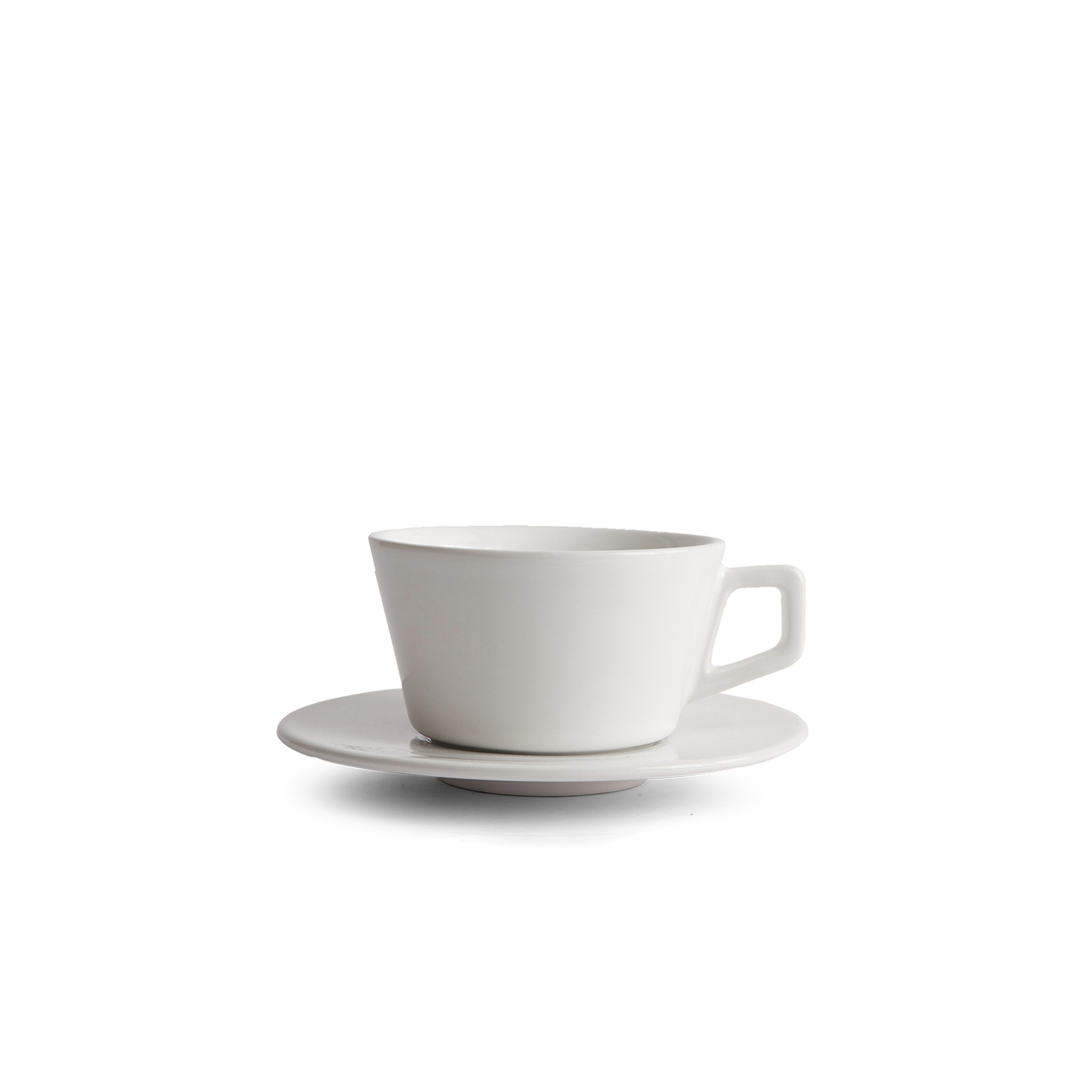 Grande tasse à café au lait et soucoupe de 35 cl - Blanc 