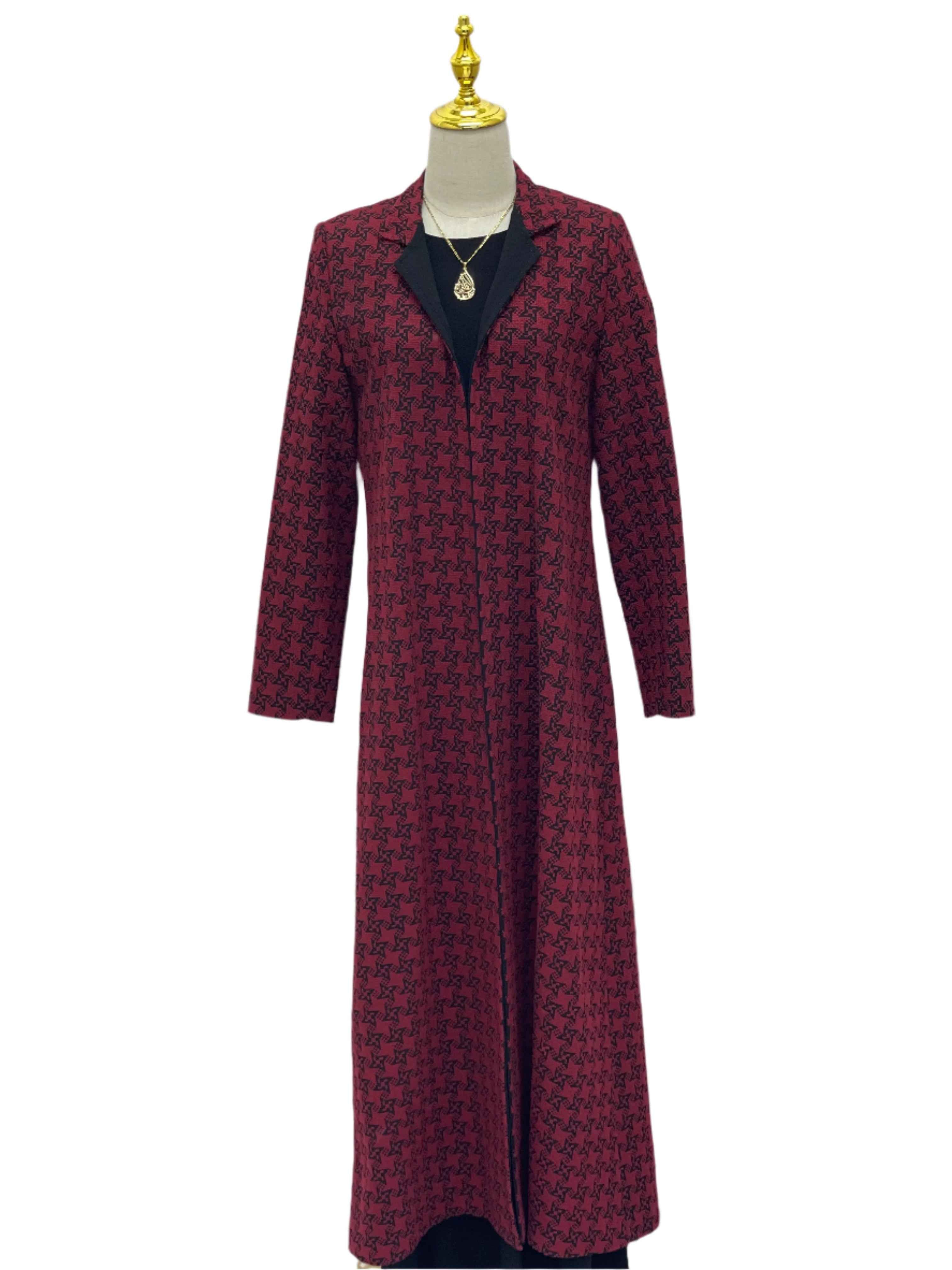 Embroidered Long Jacket for Women - Stylish and Versatile Outerwear