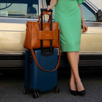 Julia Rustic Vegan Leather Weekender Duffel Bag