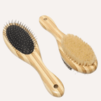 Brosse double face pour animaux de compagnie – Poils et fil pour la perte et le démêlage