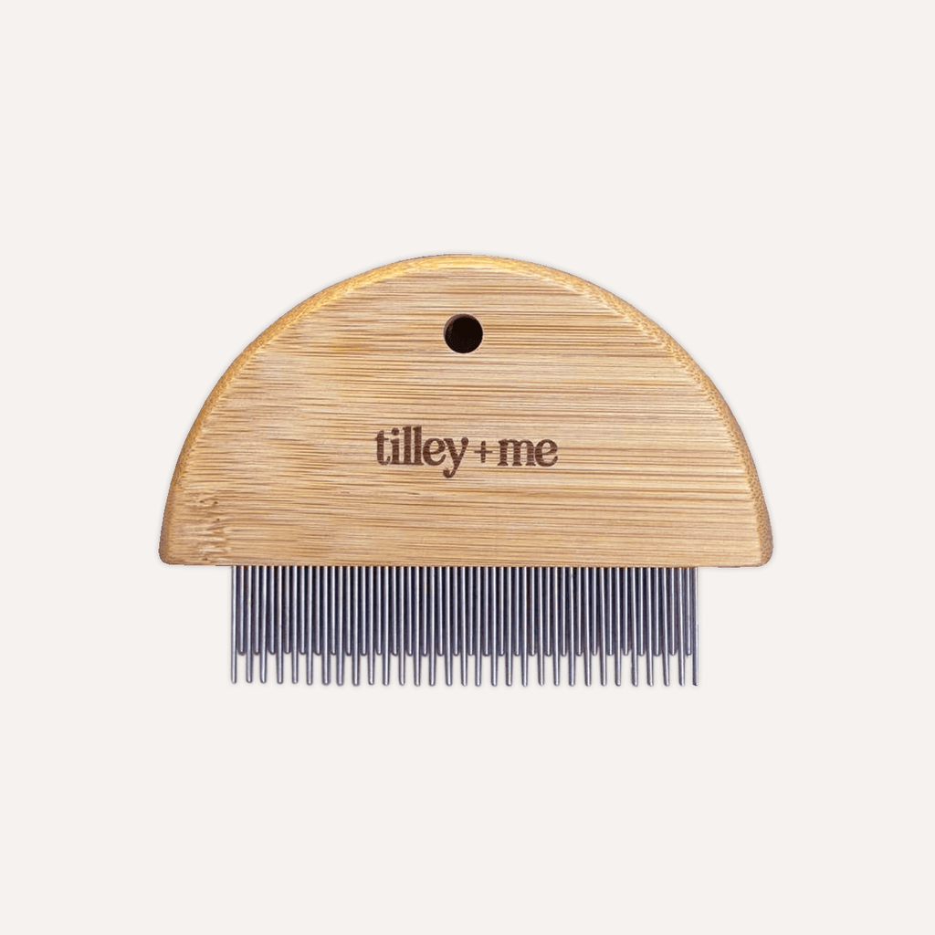 Peigne anti-puces en bambou pour chiens et chats – Doux et écologique