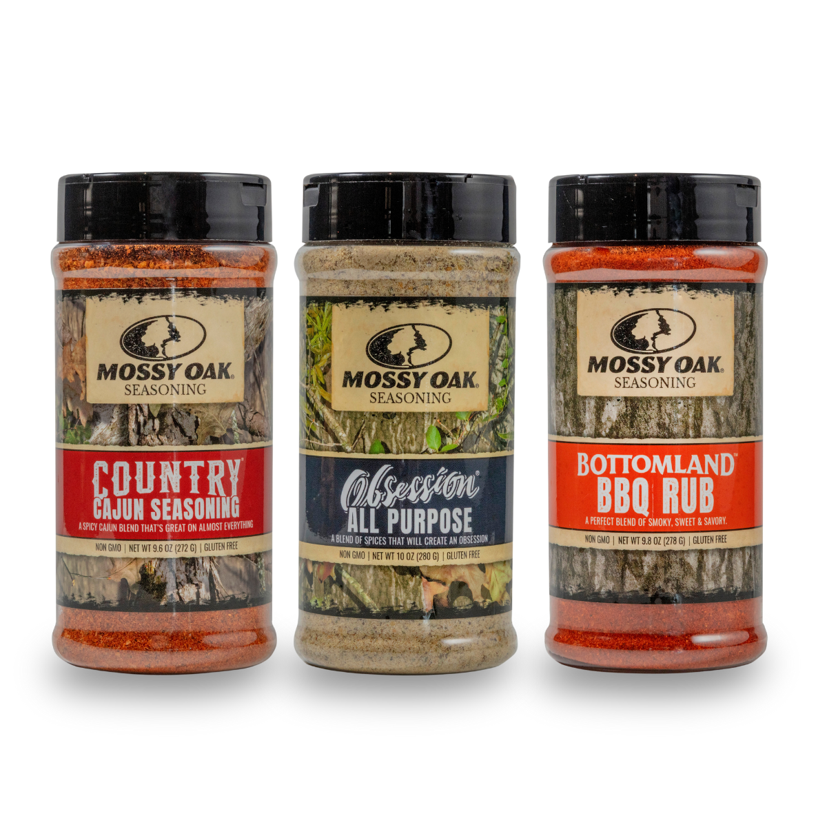Condimento Mossy Oak - Paquete de tres