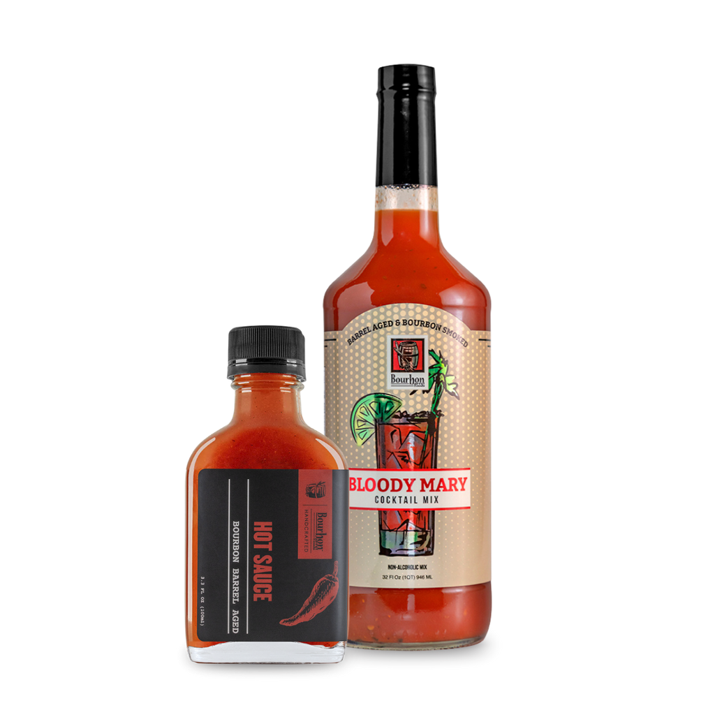 Paquete Bloody Mary: mezcla de Bloody Mary en barril de bourbon y salsa picante añejada en barril