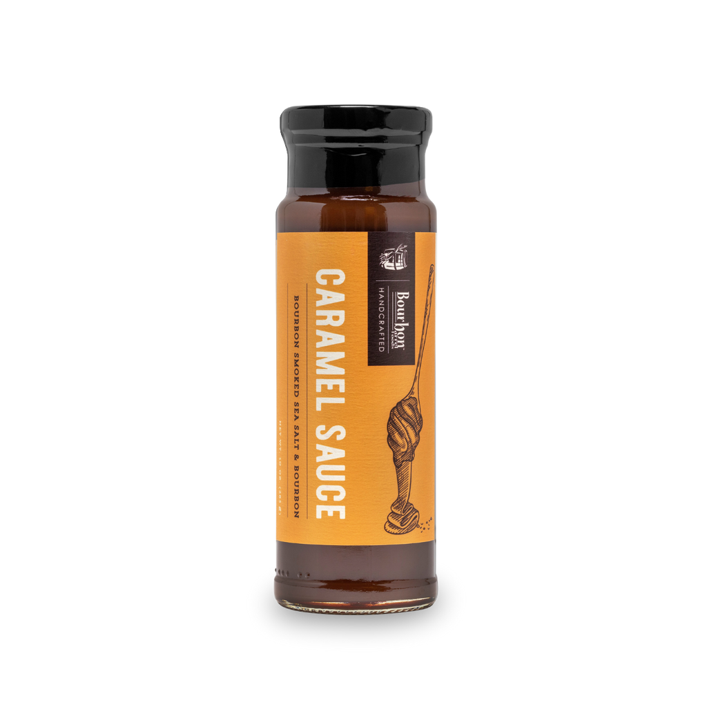 Salsa de caramelo – Sal marina ahumada con bourbon y bourbon