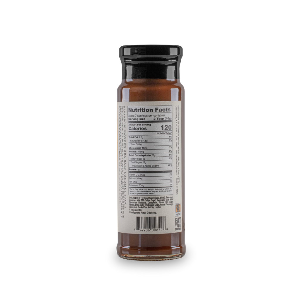 Salsa de caramelo – Sal marina ahumada con bourbon y bourbon