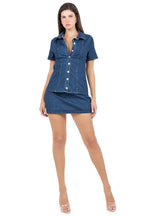 ENSEMBLE HAUT ET JUPE EN JEAN MODE FEMME