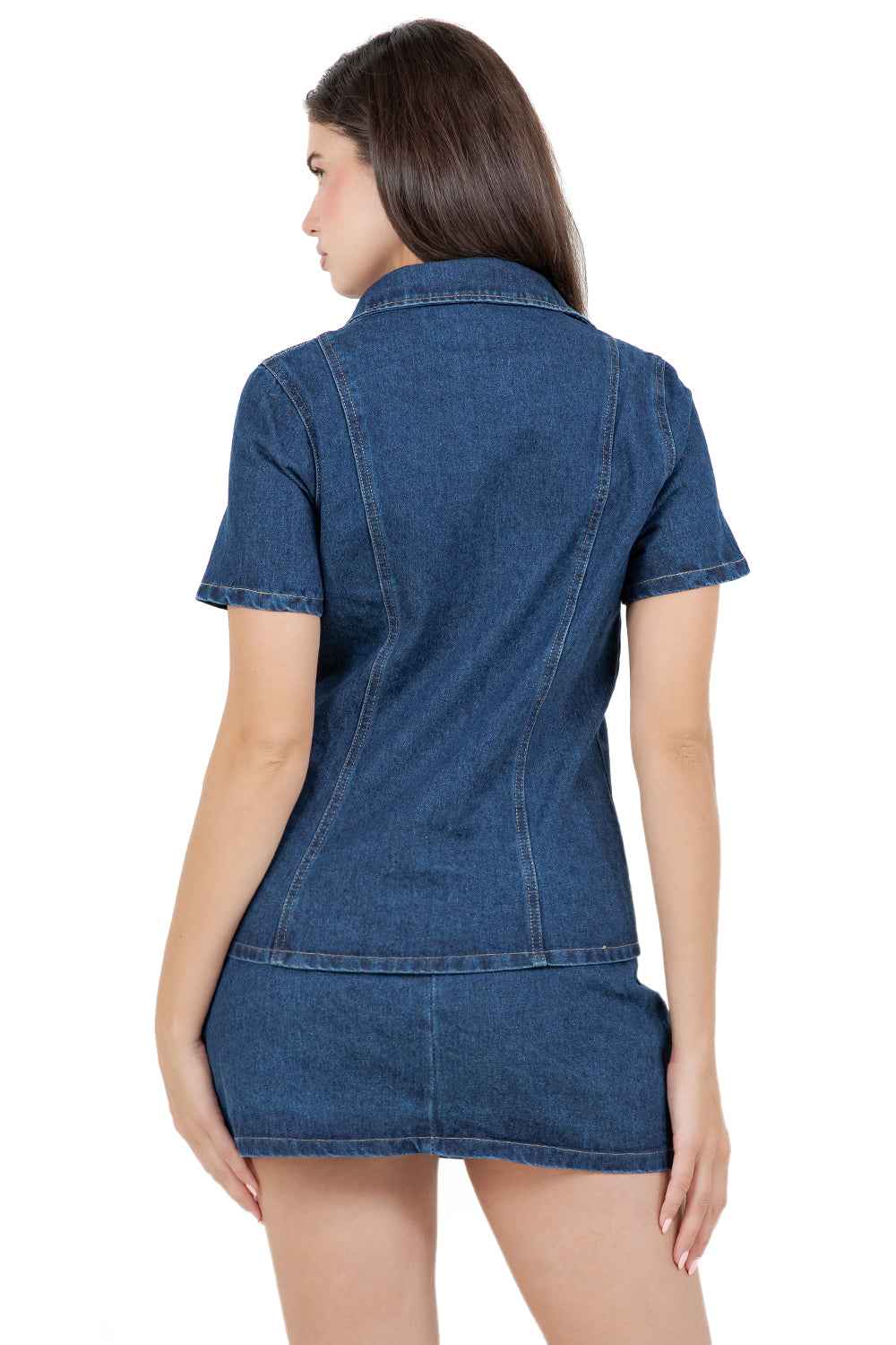 ENSEMBLE HAUT ET JUPE EN JEAN MODE FEMME