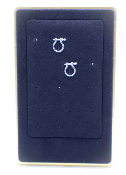 Whimsical White Gold Horseshoe Earrings