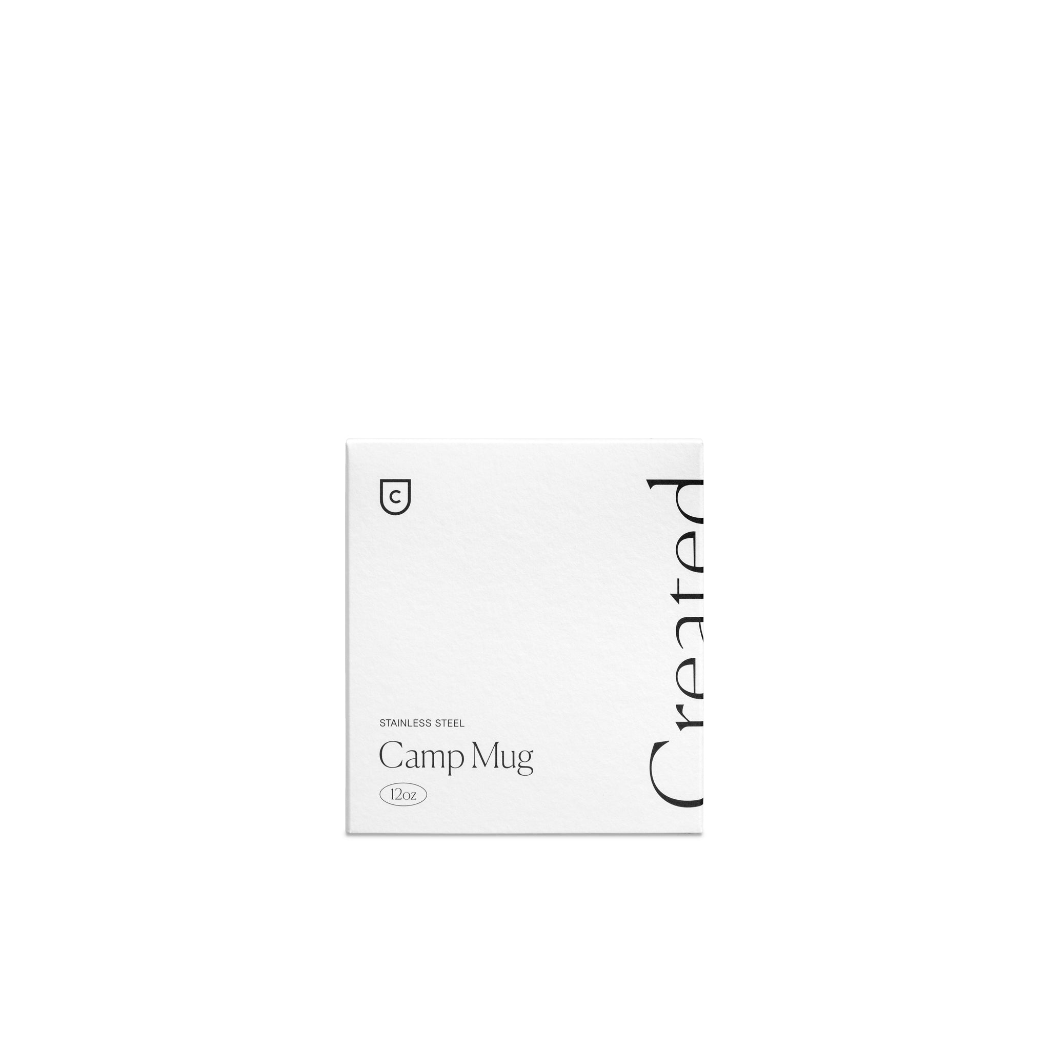 Tasse de camping 12 oz - Blanche