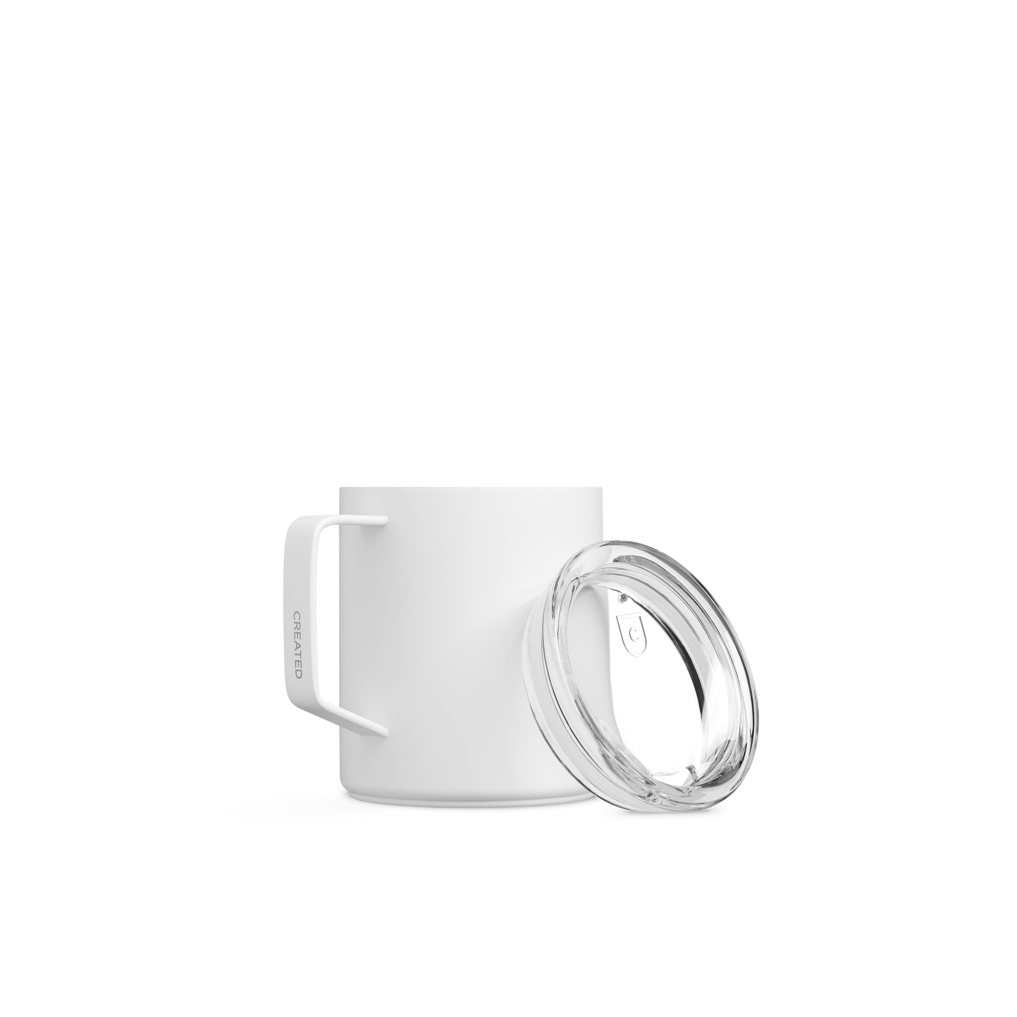 Tasse de camping 12 oz - Blanche