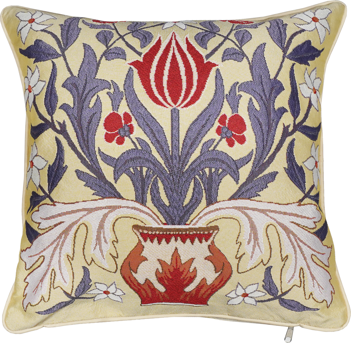 William Morris Tulips in a Vase - Panelled Cushion Cover 45cm*45cm - Lolomo!