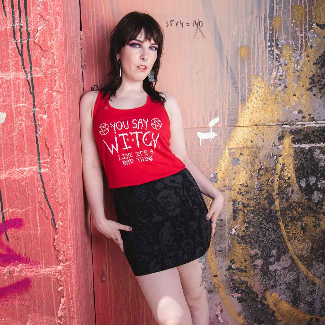 You Say Witch Like It's a Bad Thing Racerback Tank Top - Lolomo!