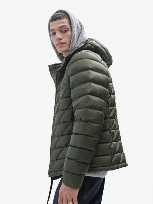 Packable Down Jacket - Stone Green