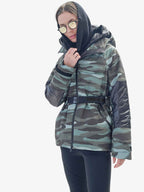 BELTED PARKA - Zea Camo