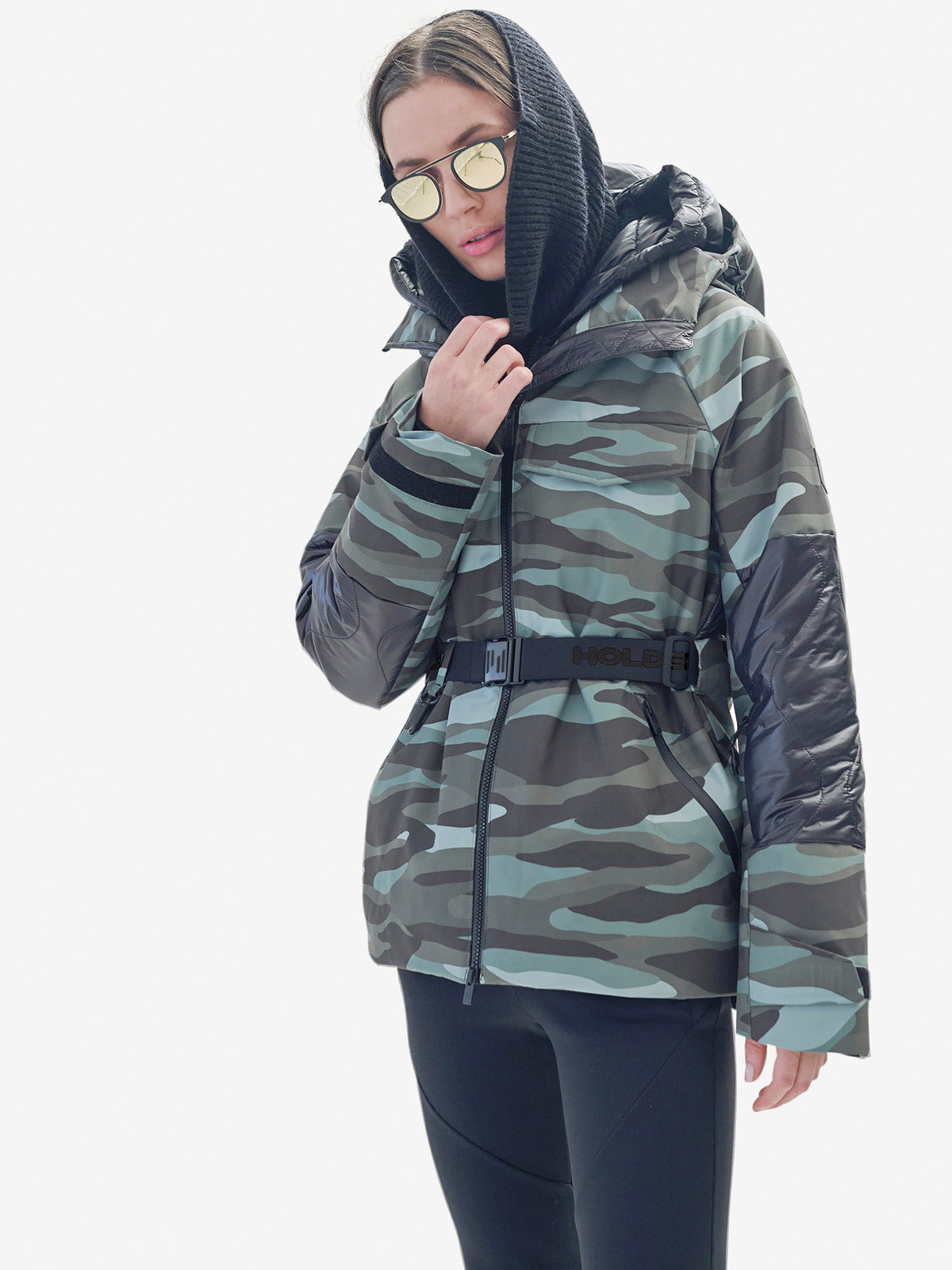 BELTED PARKA - Zea Camo
