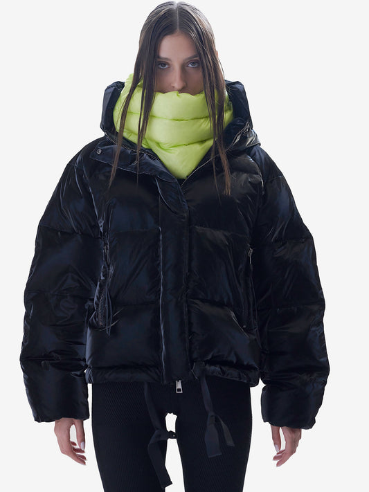 Short Down Puffer - Black