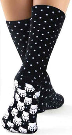 Kids' Nonskid Fleece Socks - Domino