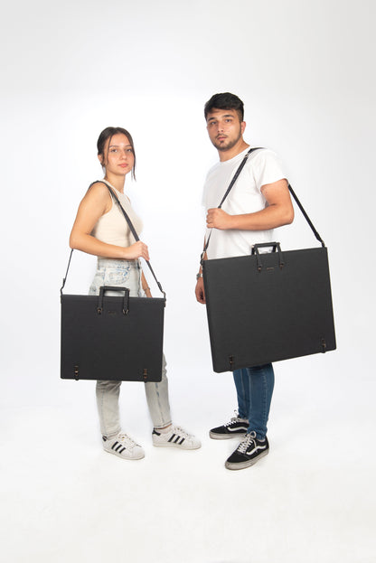 Leather Binder Leather Portfolio Gifts For Painters - Portfolio Binder- Art Supplies Organizer