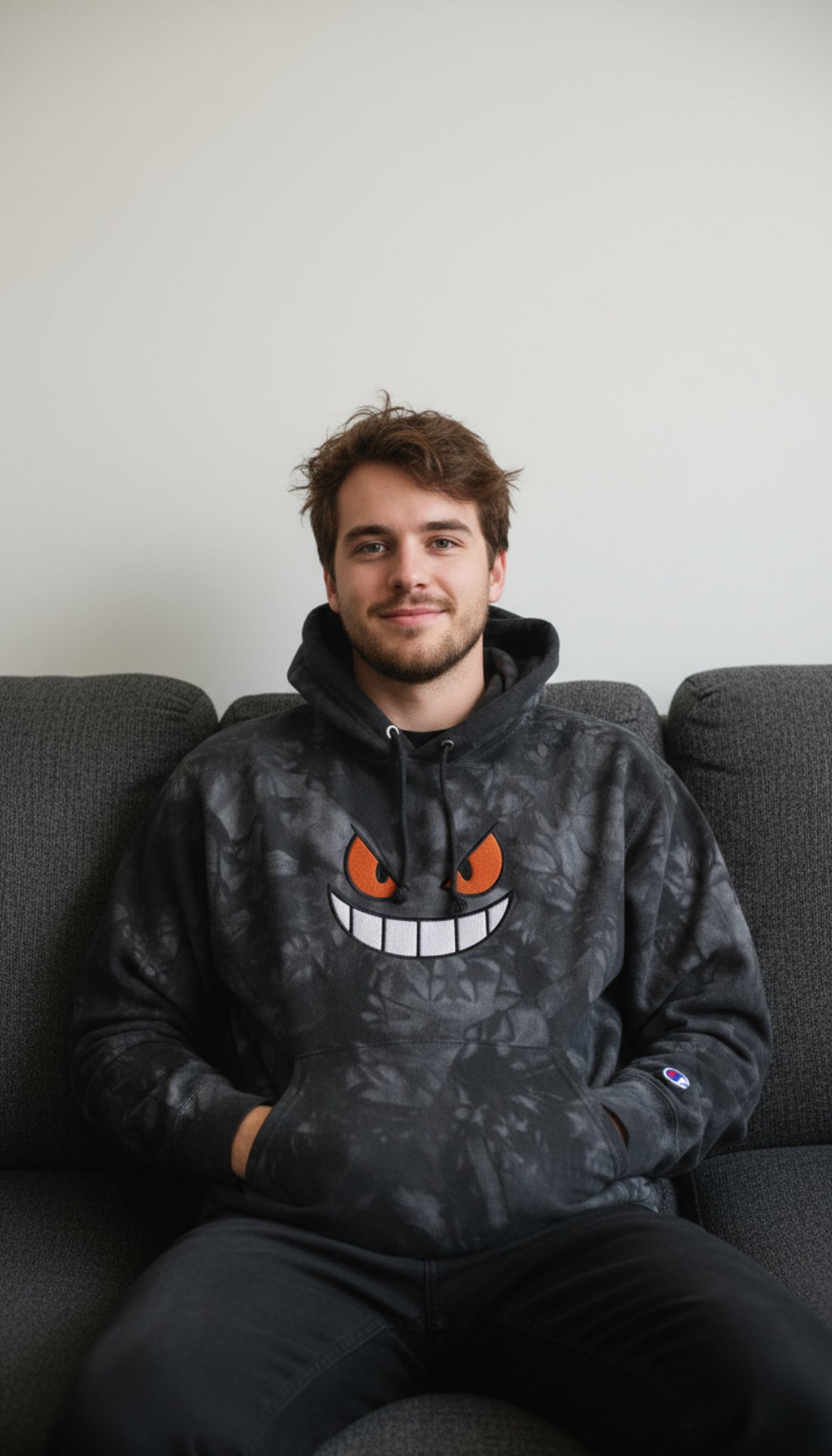 Sudadera con capucha tie-dye Demon Inside