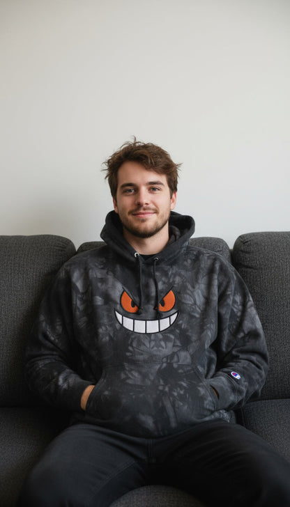 Sudadera con capucha tie-dye Demon Inside