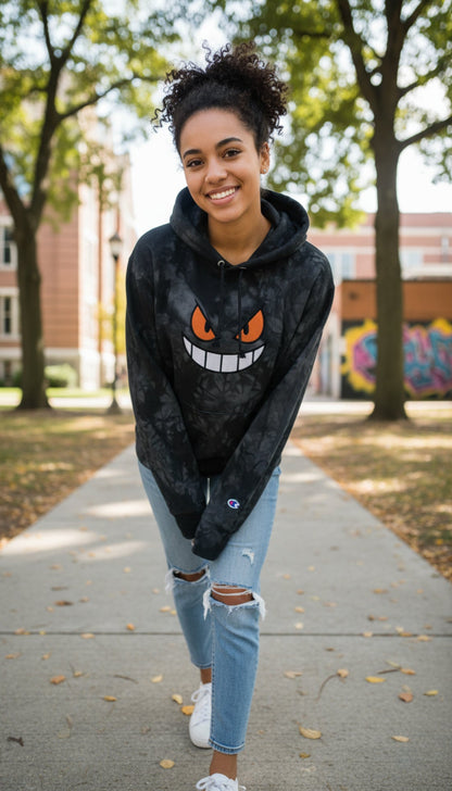 Sudadera con capucha tie-dye Demon Inside