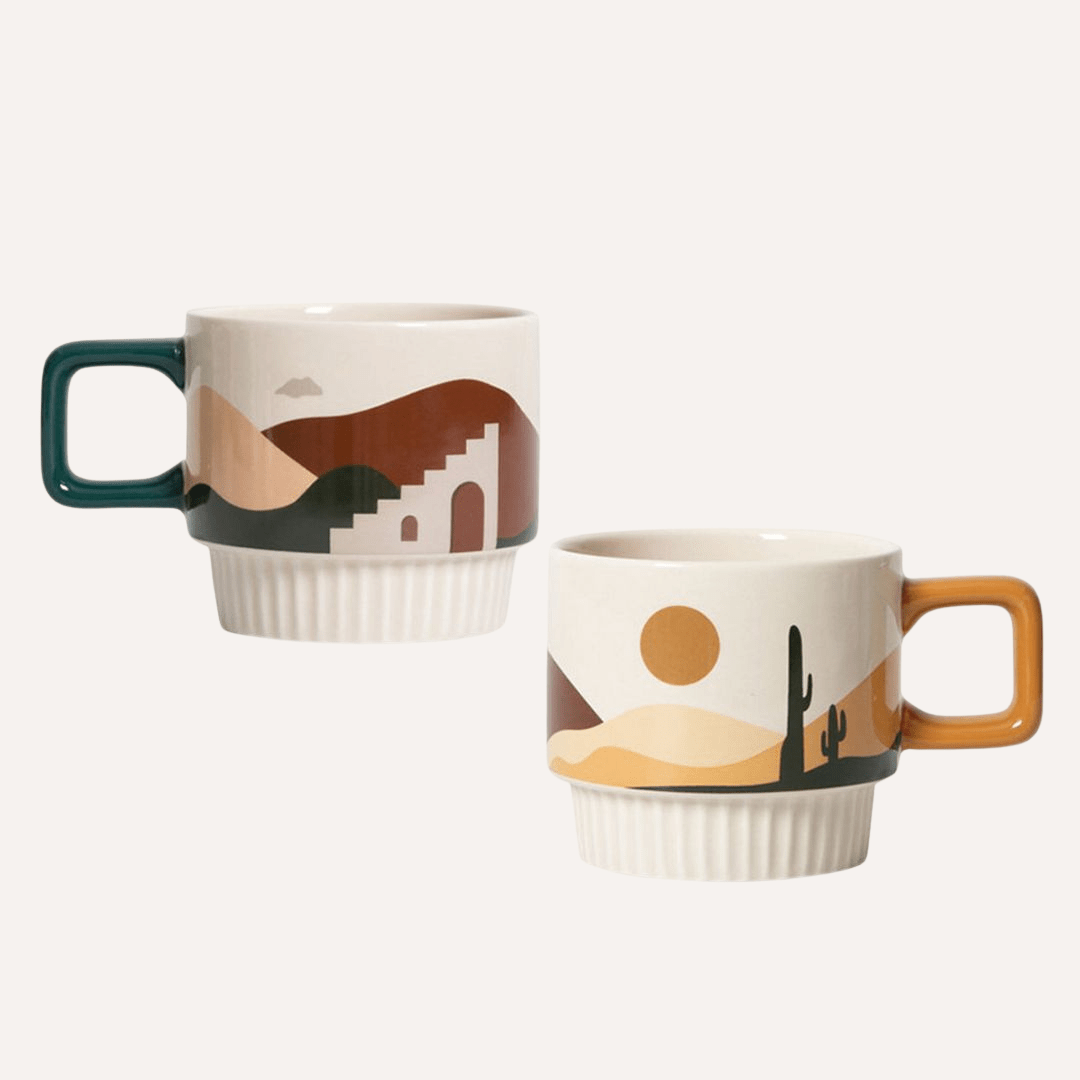 Desert Vibe Artisanal Mug | Handcrafted Ceramic