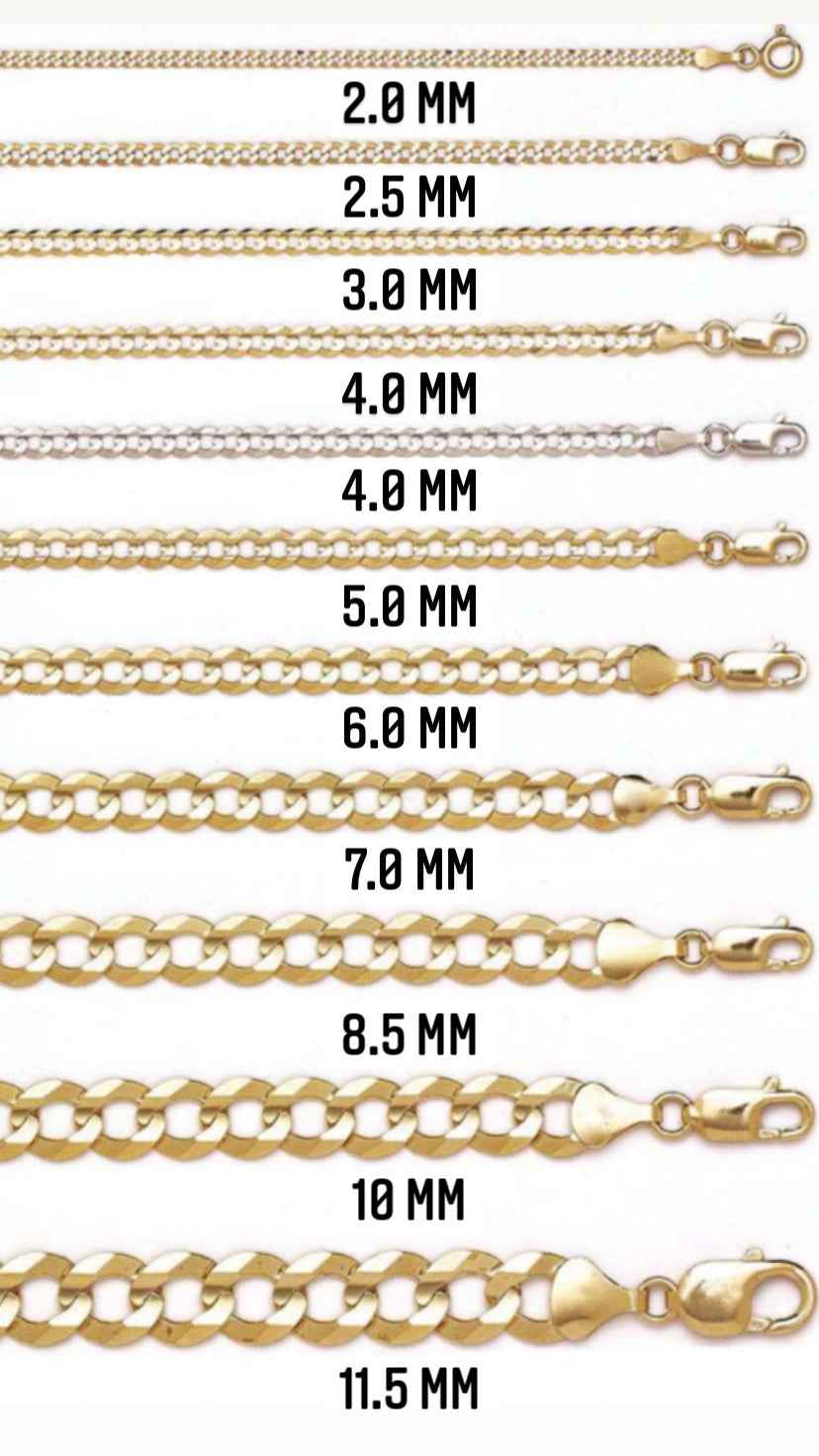 10K Gold- Solid Miami Cuban Chain (Yellow Gold)