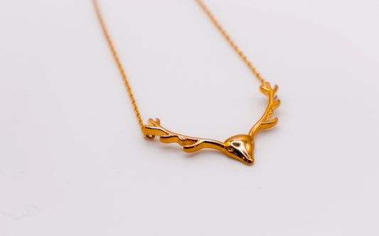 Golden Wilderness Antler Pendant - Lolomo!