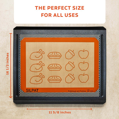 Silpat Thanksgiving Half Size Baking Mat - Limited Edition