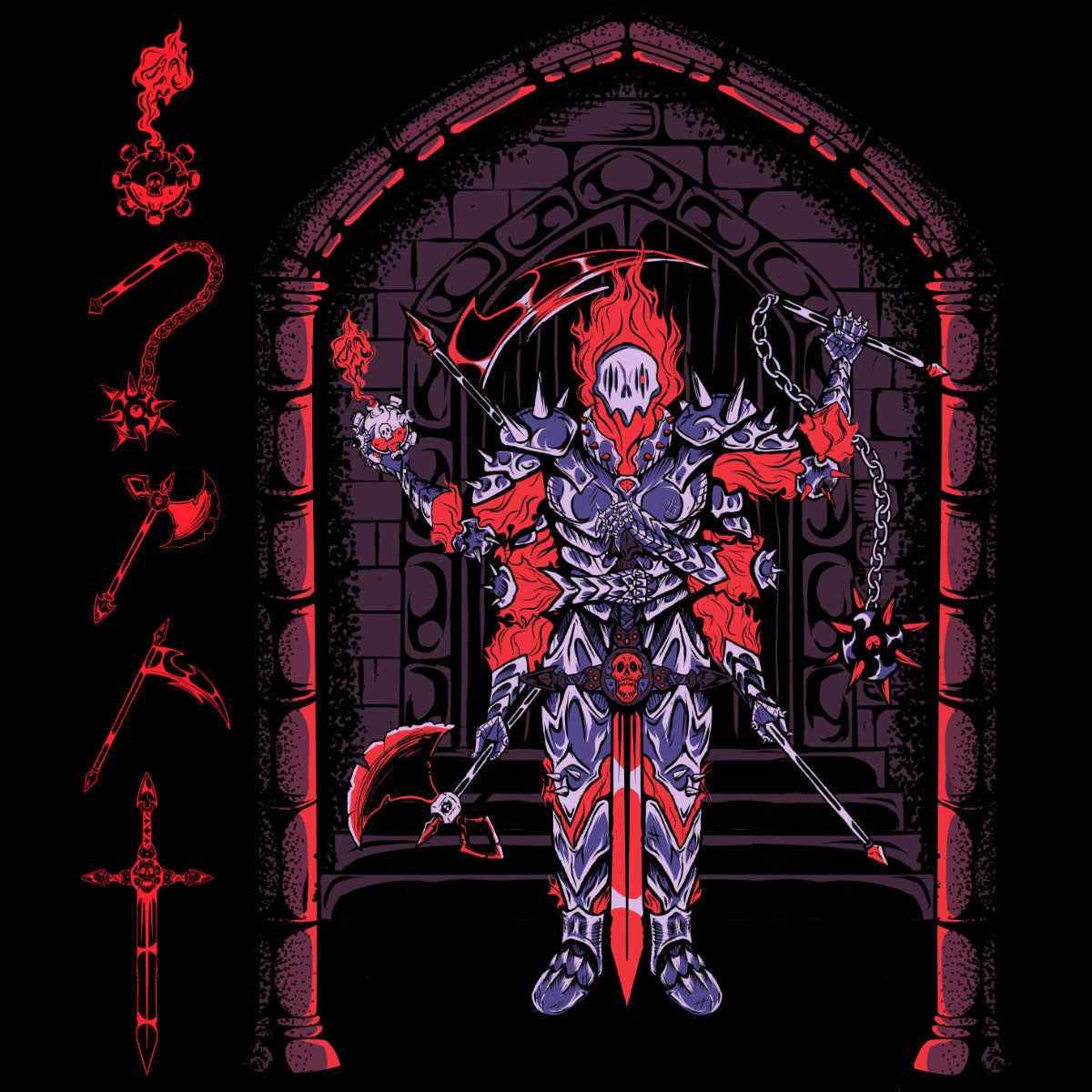 Ember Warden - Fire Knight Long Sleeve Shirt