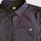 Langley Performance Button Up Shirt - Carbon/Topo - Lolomo!