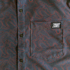 Langley Performance Button Up Shirt - Carbon/Topo - Lolomo!