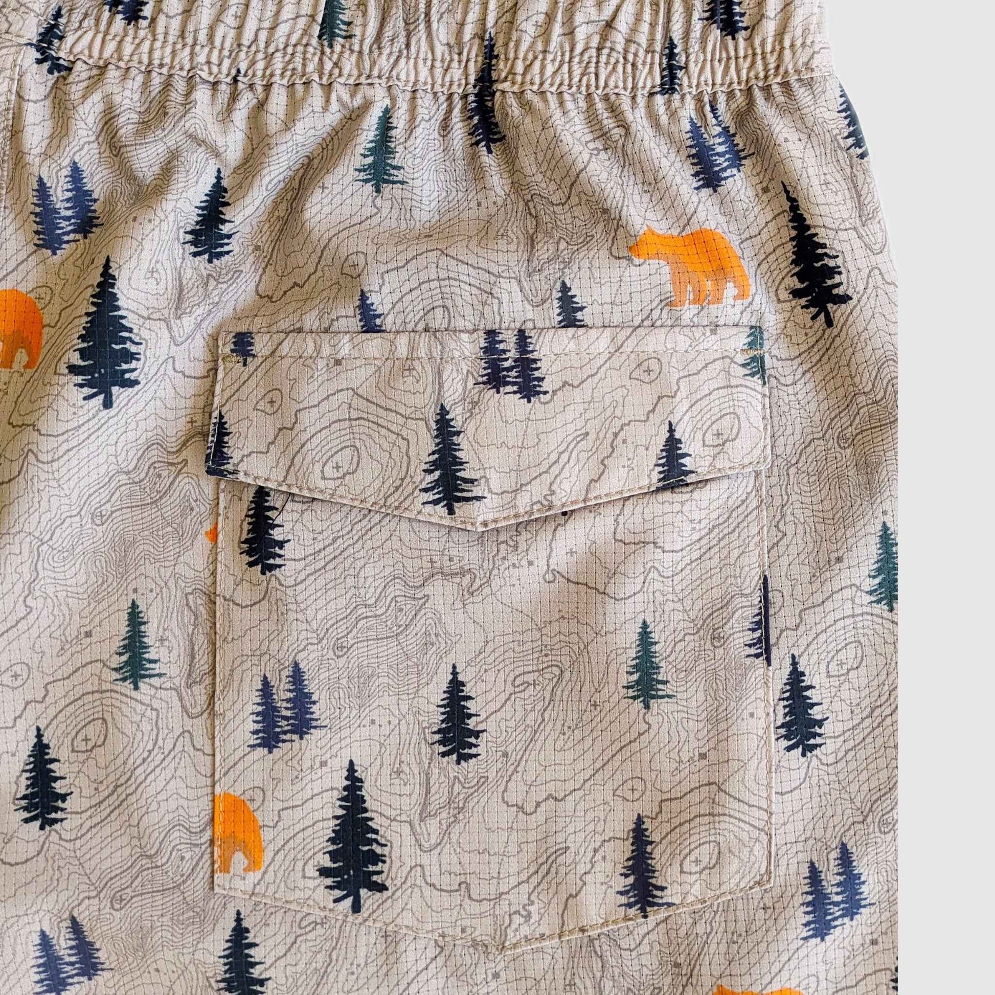 Langley Performance Stretch Short - Khaki/Bear