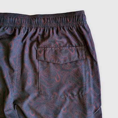 Langley Performance Stretch Short - Carbon/Topo