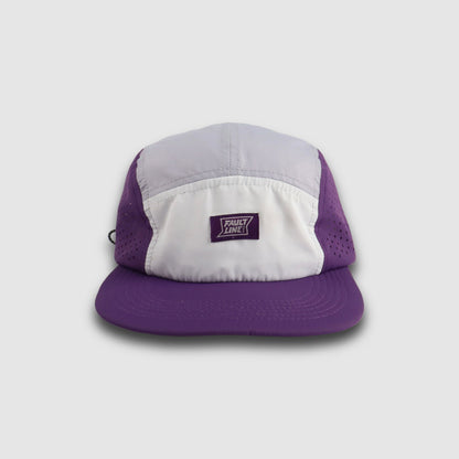 Crushable 5-Panel Camper Hat - Purple/Gray