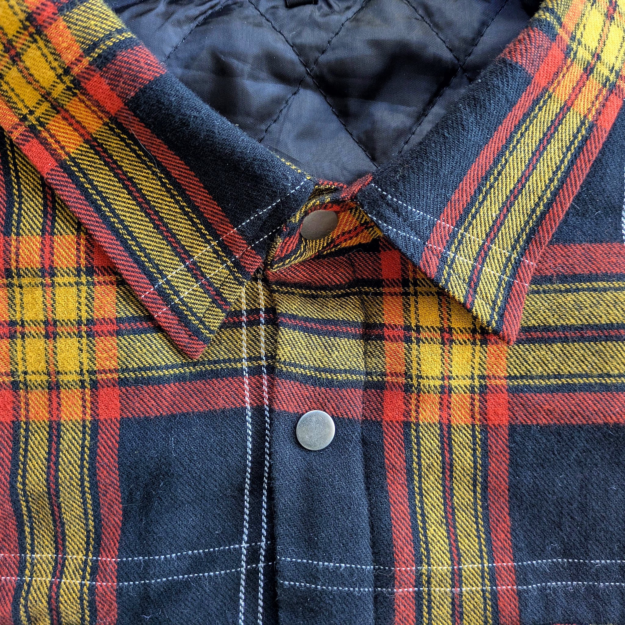 Juniper Insulated Flannel Shacket - Black/Red/Yellow - Lolomo!