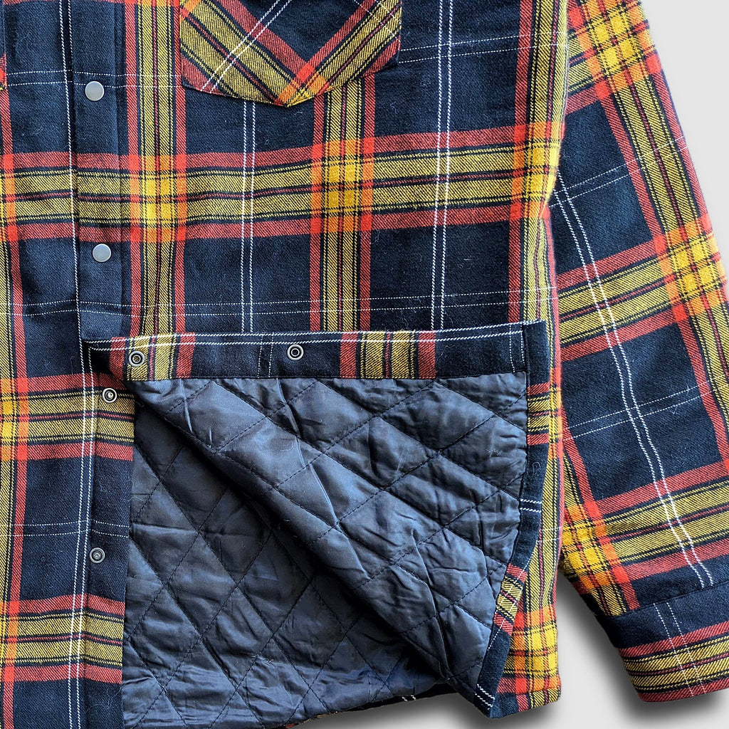 Juniper Insulated Flannel Shacket - Black/Red/Yellow - Lolomo!